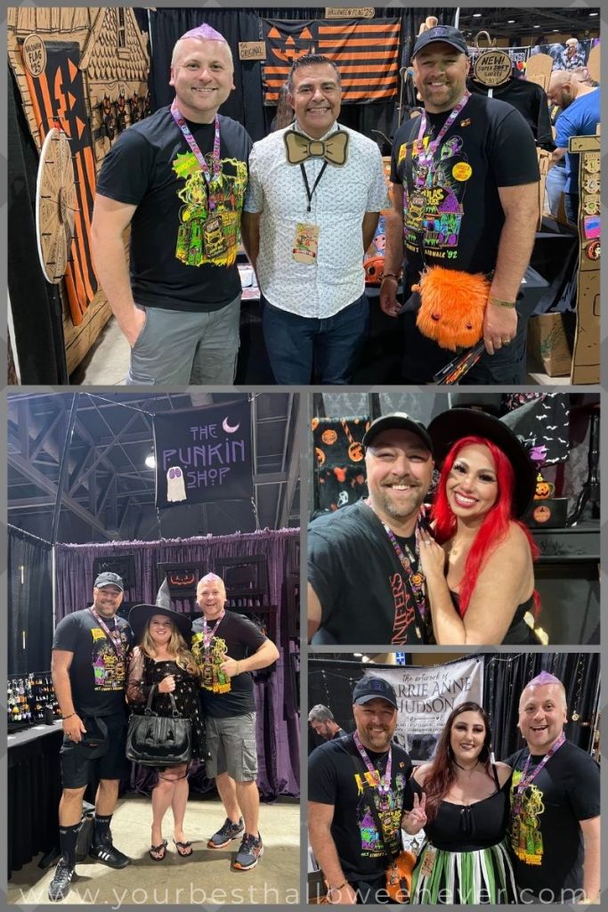 Pictures with some of our favorite vendors at Midsummer Scream 2023